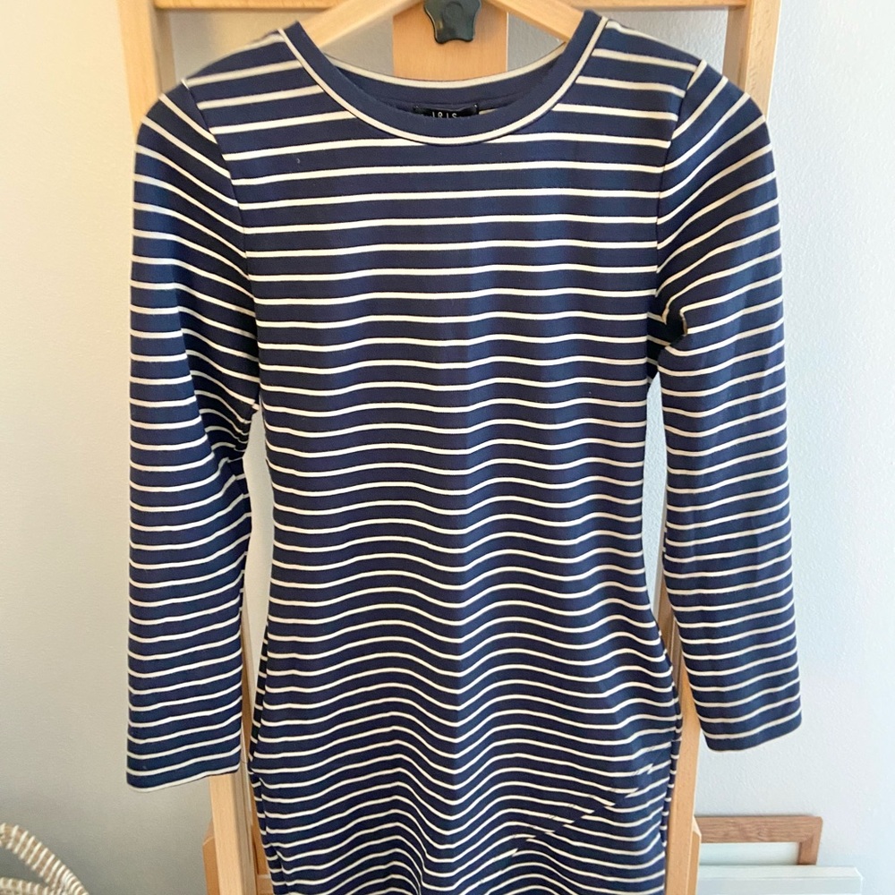 NWOT Iris Long Sleeved Striped Dress